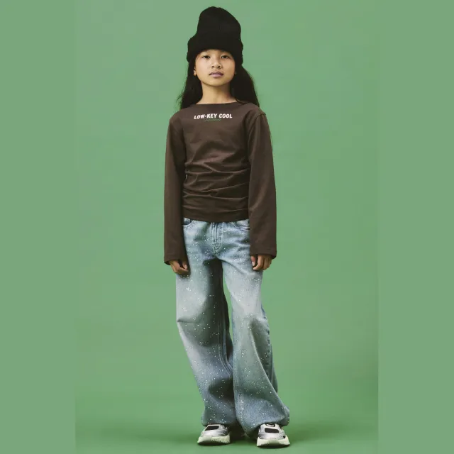 NAME IT KIDS NKFBELLA wide leg jeans met print - blauw, foto 3