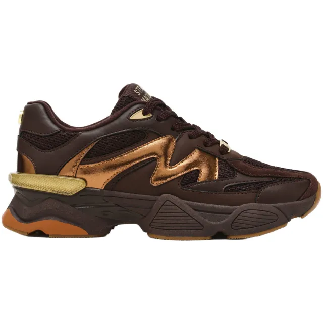 Steve Madden Speeder chunky imitatieleren sneakers - bruin