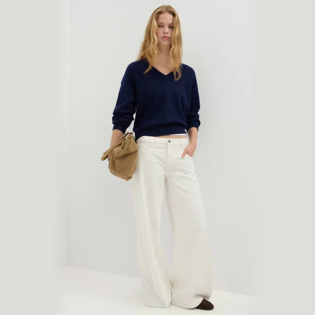 Mango TEEN gebreide trui - donkerblauw