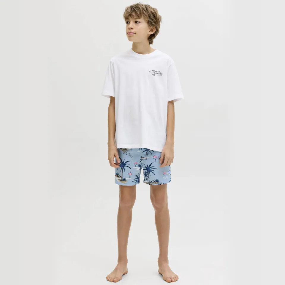 Jack & Jones JUNIOR T-shirt met backprint wit
