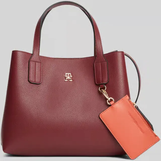 Tommy Hilfiger TH Icon mini handtas rood, foto 2