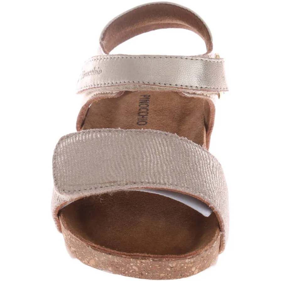 Pinocchio leren sandalen - champagne, foto 3