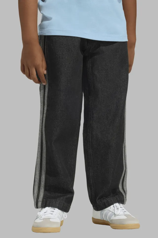 Adidas Originals Firebird straight leg jeans - black denim, foto 5