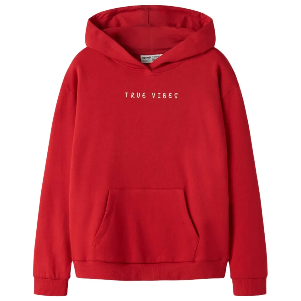NAME IT KIDS hoodie met backprint - rood, foto 2