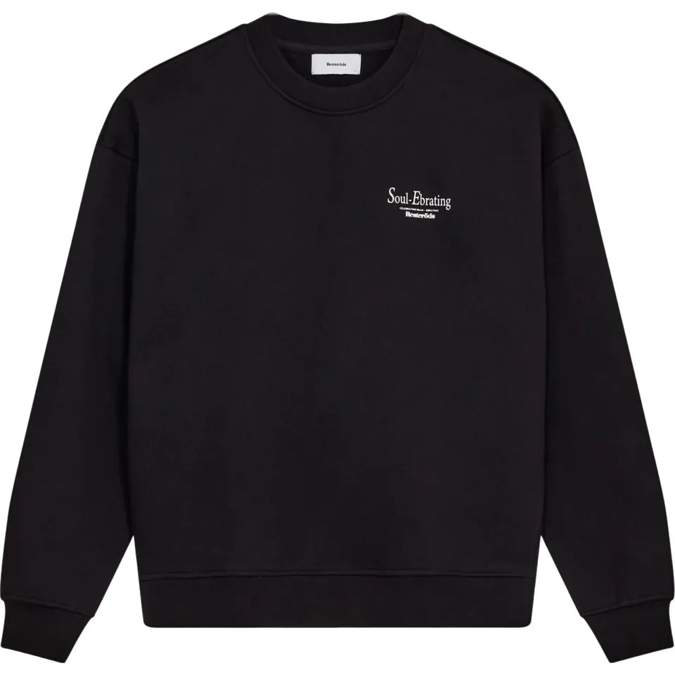 Resteröds relaxed fit sweater met backprint - zwart, foto 2