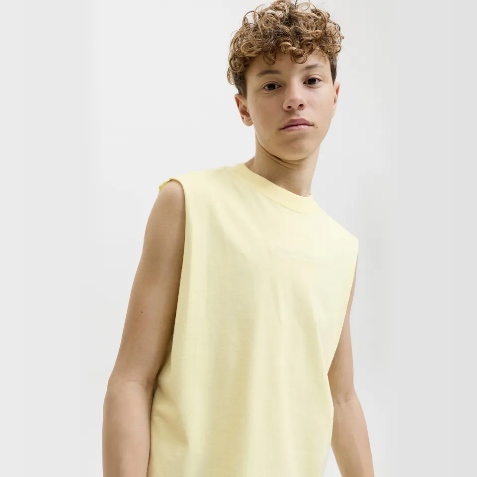Jack & Jones tanktop lichtgeel, foto 5