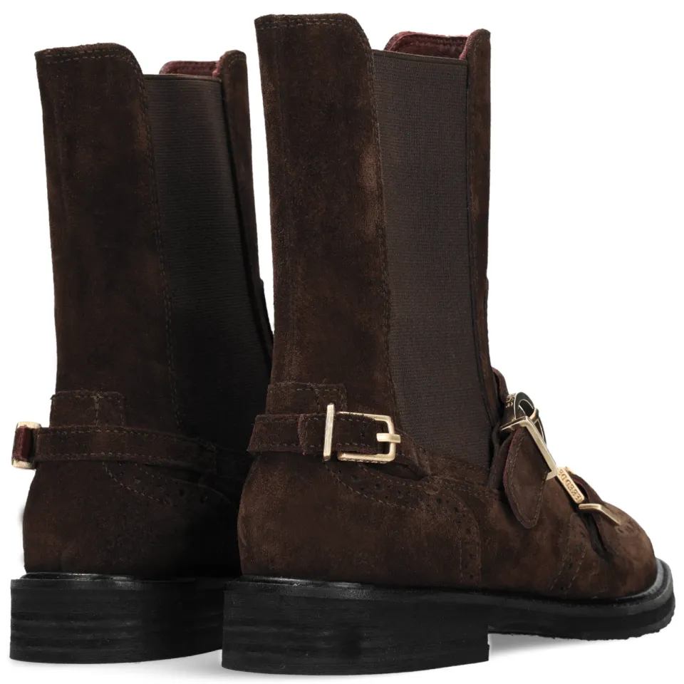 Fred de la Bretoniere leren chelsea boots - donkerbruin, foto 3