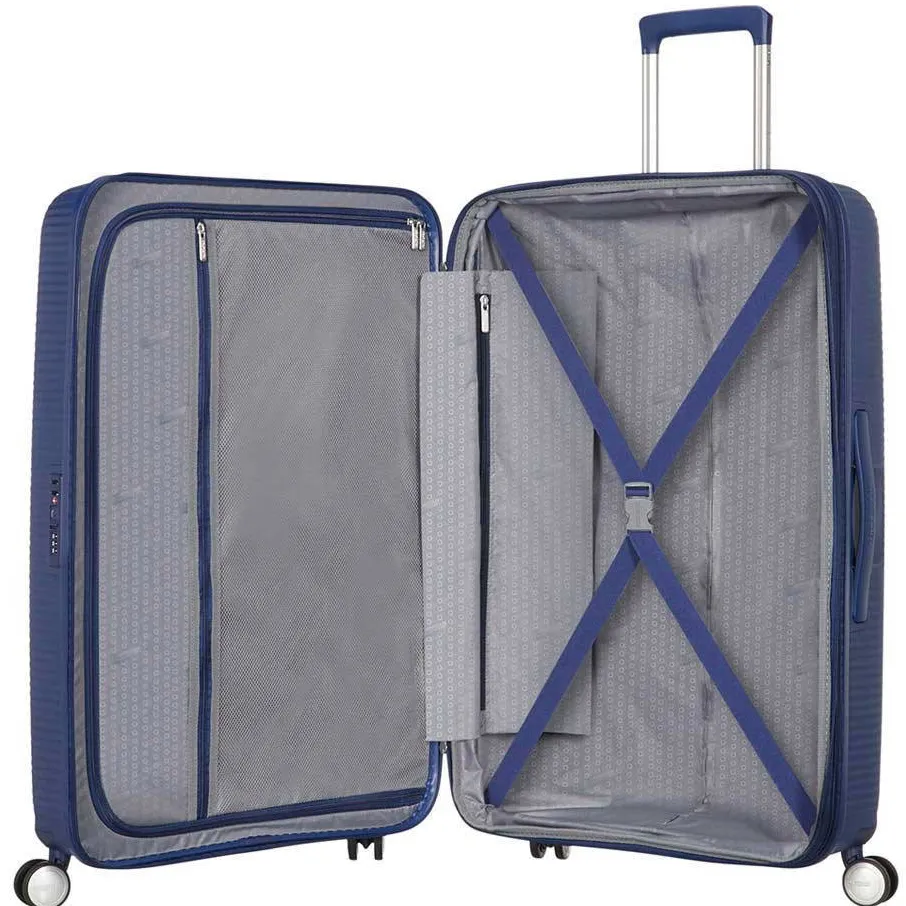 American Tourister Soundbox spinner koffer donkerblauw blauw, foto 3