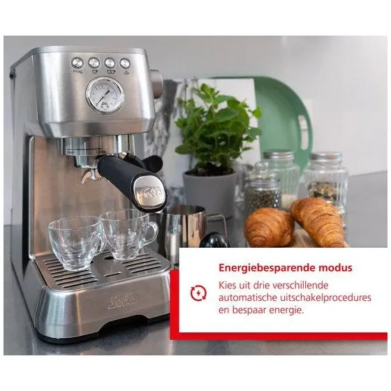Solis Barista Perfetta Plus 1170 espressoapparaat zilver, foto 2