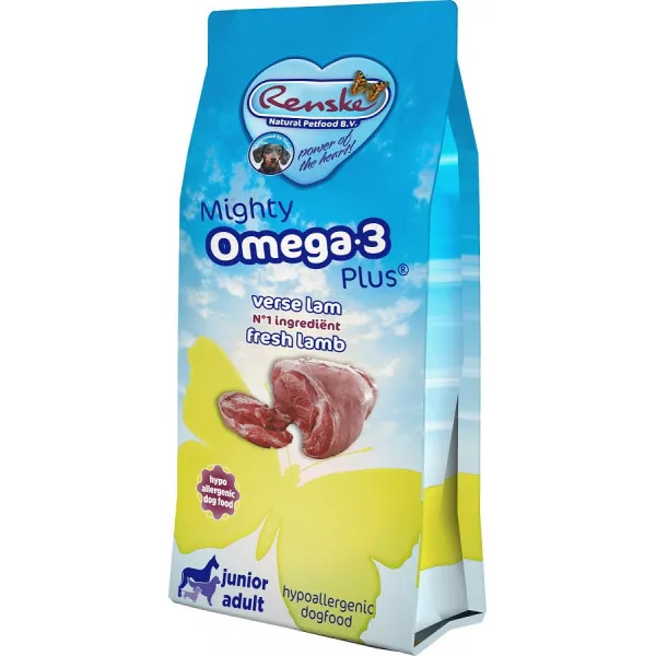Renske Mighty Omega-3 Plus hondenvoer lam