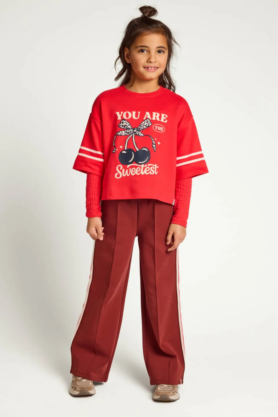 LOOXS little relaxed fit broek bruin, foto 6