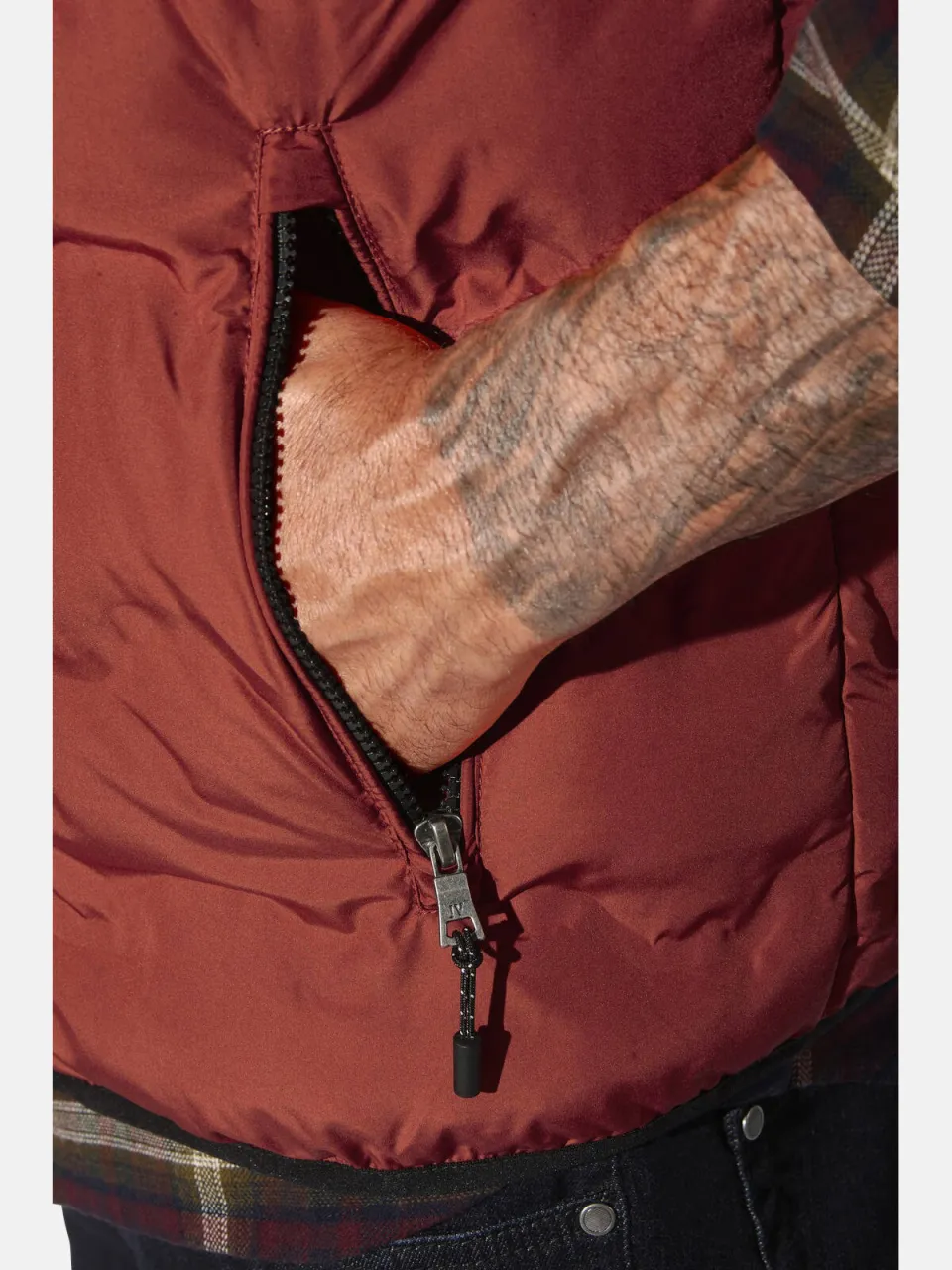 Jan Vanderstorm Erkulf bodywarmer donkerrood, foto 5