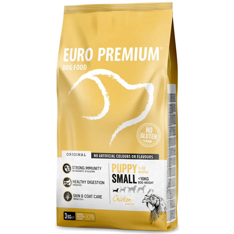 Euro Premium Puppy Small hondenvoer kip & rijst, foto 3