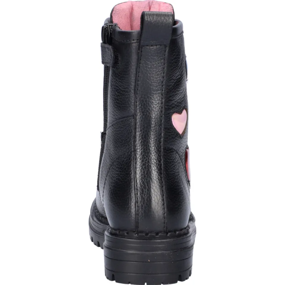 Nelson Kids leren veterboots zwart, foto 2