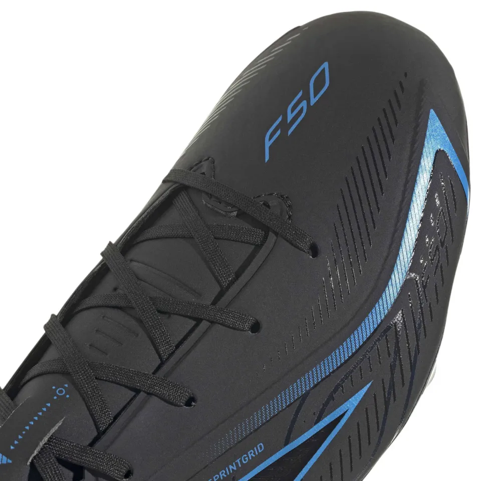 Adidas Performance F50 Hyperfast League FG senior imitatieleren voetbalschoenen - zwart/blauw, foto 6