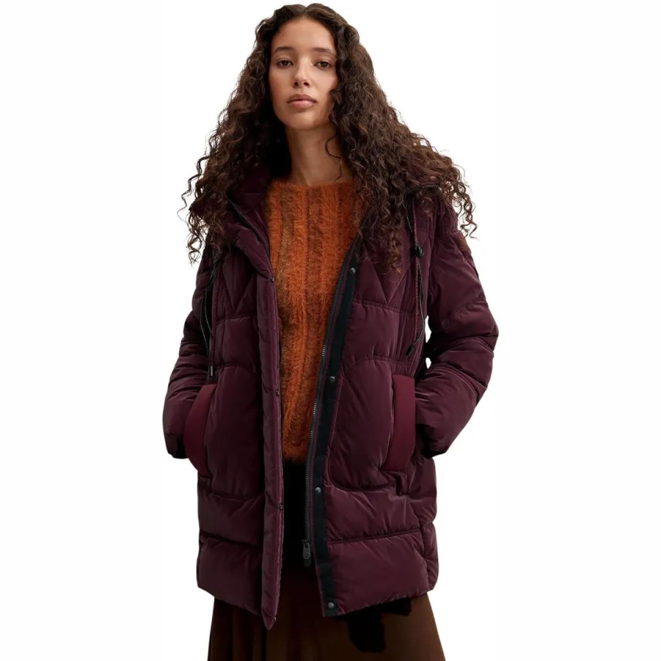 Desigual Priscilla winterjas donkerrood