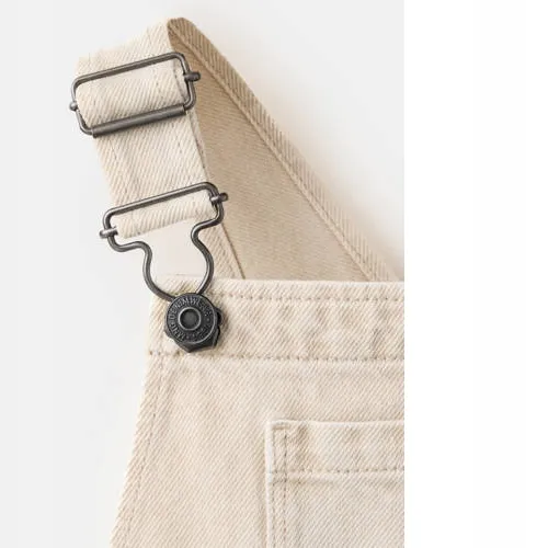 Mango denim tuinbroek beige, foto 4