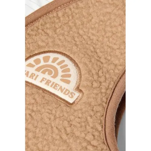 Little Dutch teddy gilet met patches - bruin, foto 5