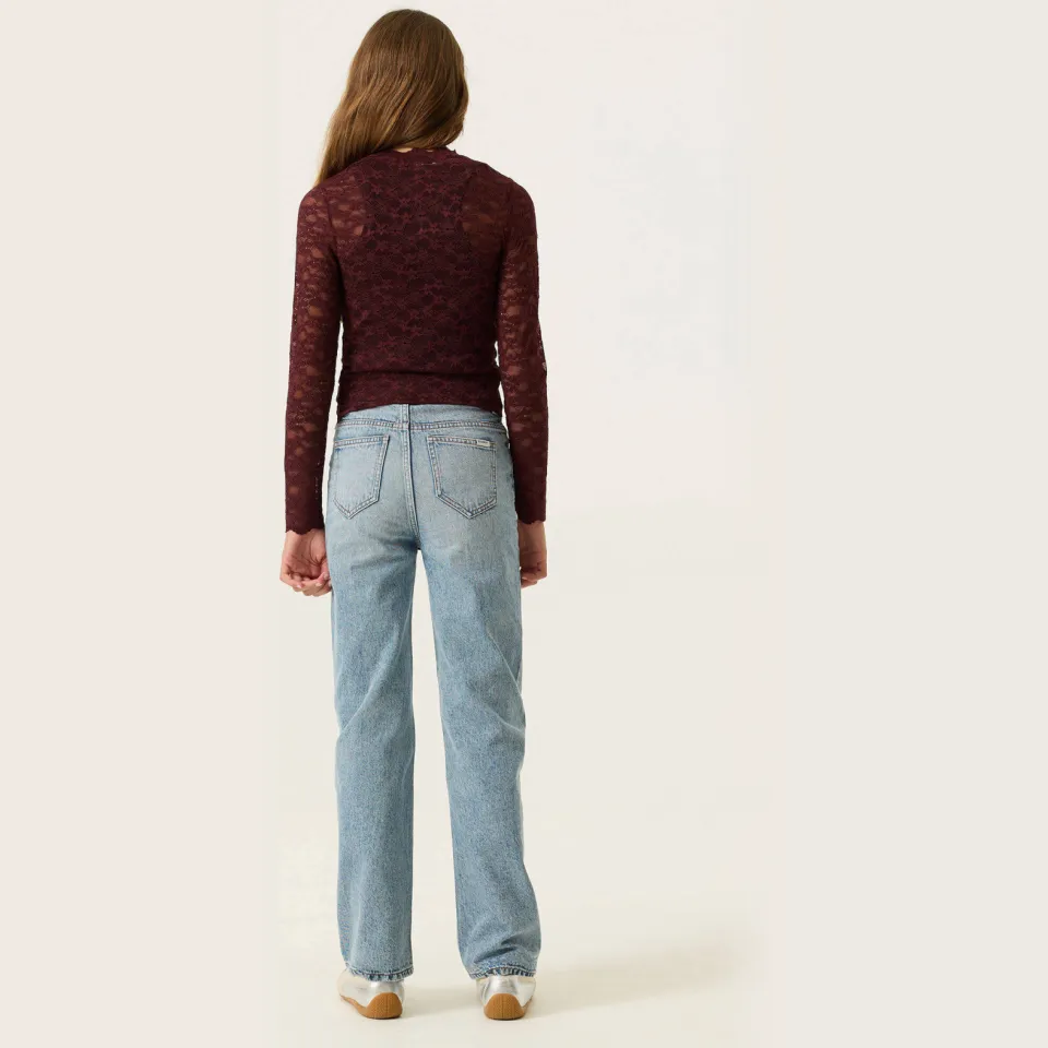 Garcia aansluitende longsleeve donkerrood, foto 4