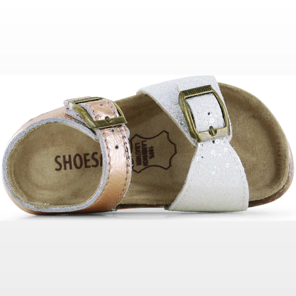 Shoesme leren sandalen - champagne/wit, foto 5