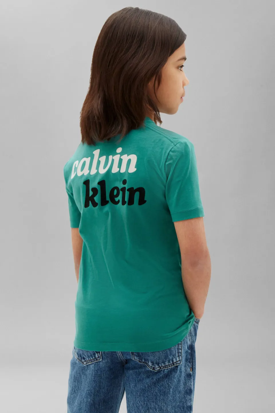 Calvin Klein T-shirt zeegroen, foto 4