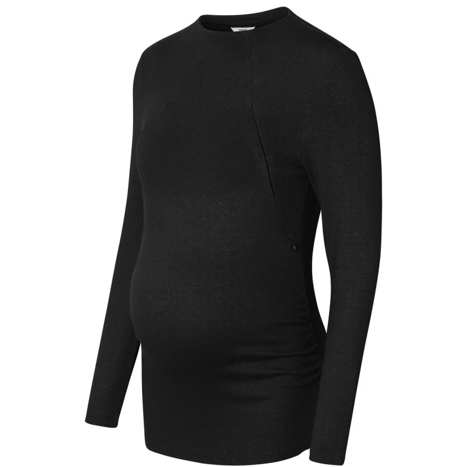 Noppies Rosa zwangerschaps- en voedingslongsleeve zwart, foto 5