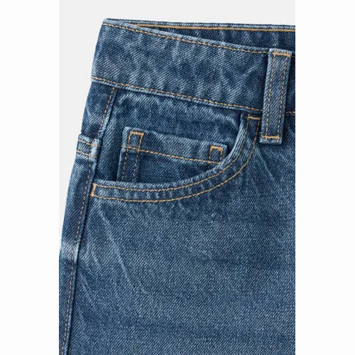 Mango Kids straight leg jeans - middelblauw medium blue denim, foto 3