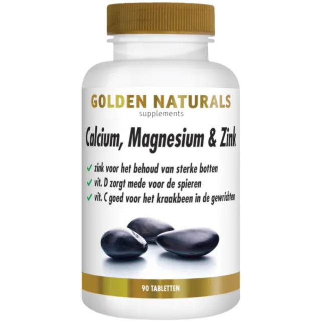 Golden Naturals Calcium, Magnesium & Zink Tabletten