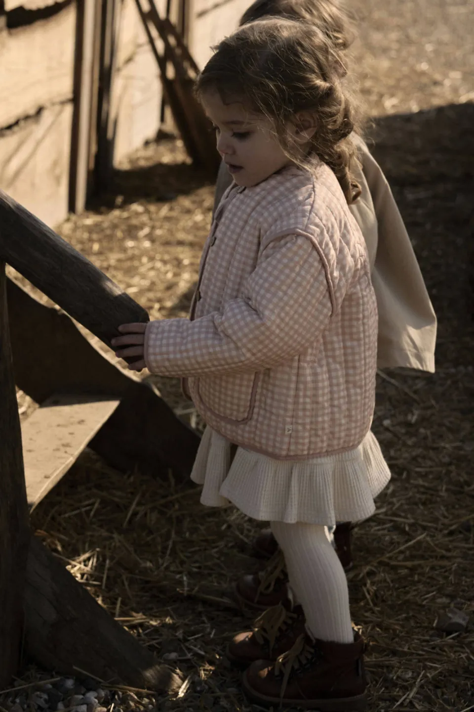 Lil' Atelier tussenjas roze Beige