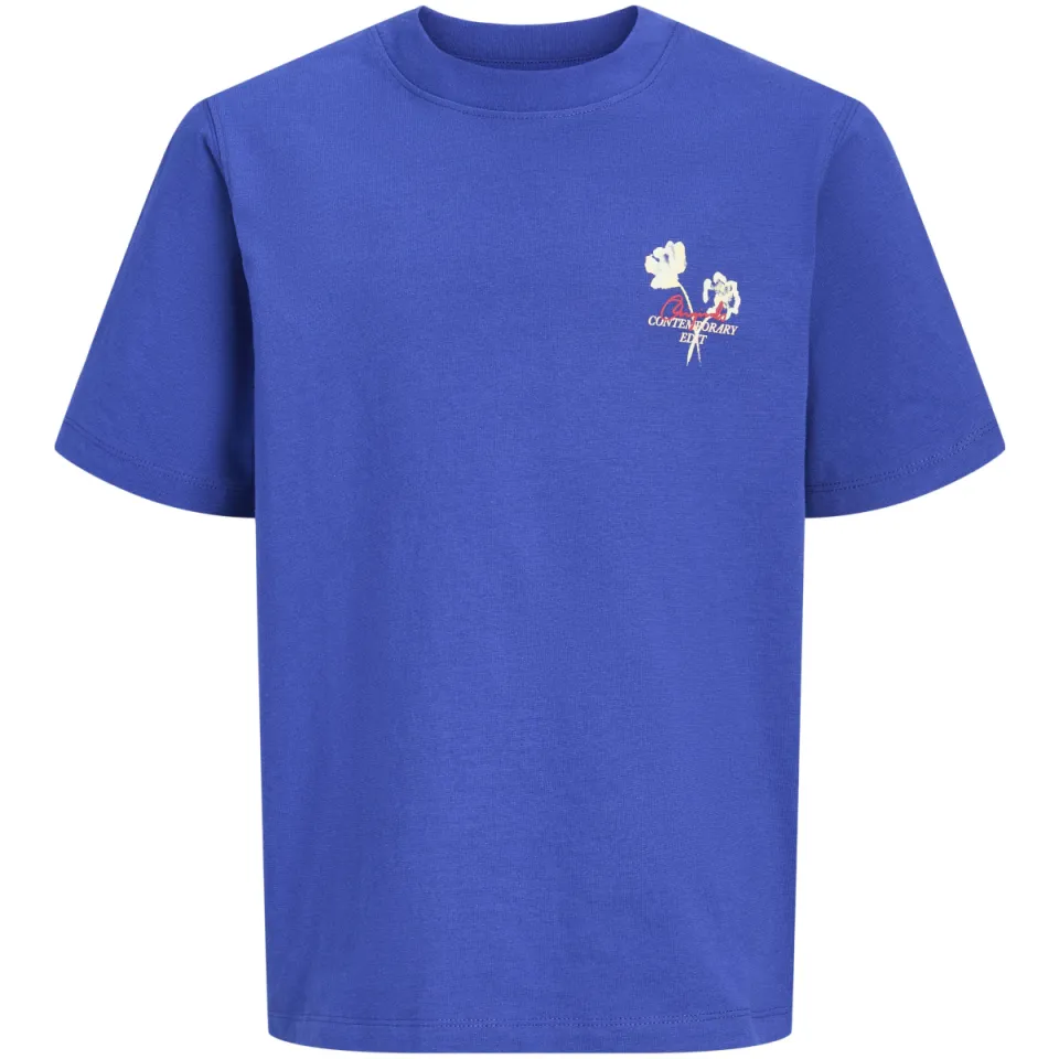 Jack & Jones T-shirt met backprint hardblauw, foto 2