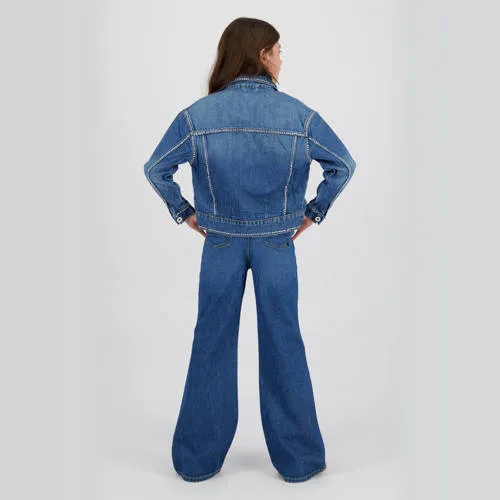 Vingino high waist wide leg jeans wide leg jeans medium blue denim, foto 2