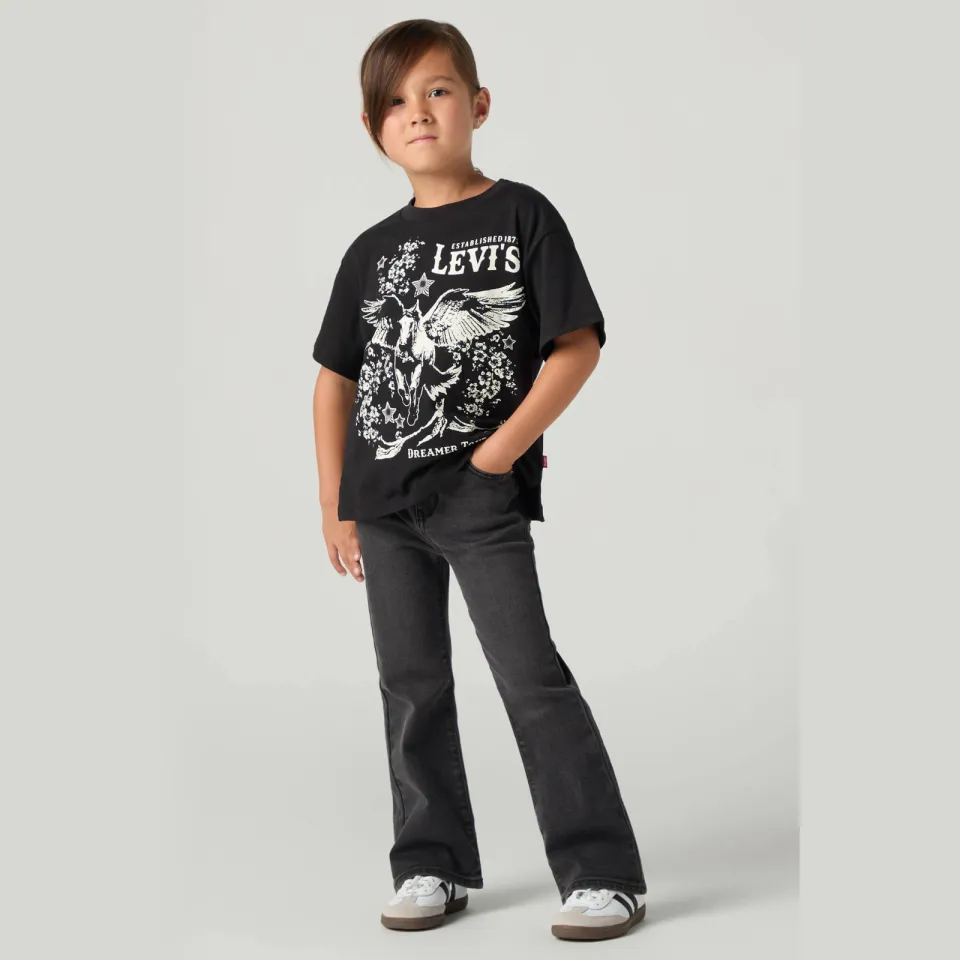 Levi's high waist flared jeans grey denim, foto 7