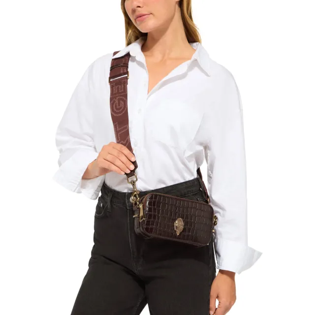 Kurt Geiger Kensington crossbody tas donkerbruin, foto 4