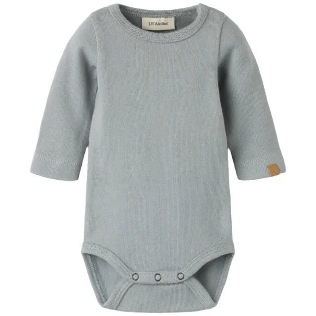 Lil' Atelier BABY romper - grijsblauw