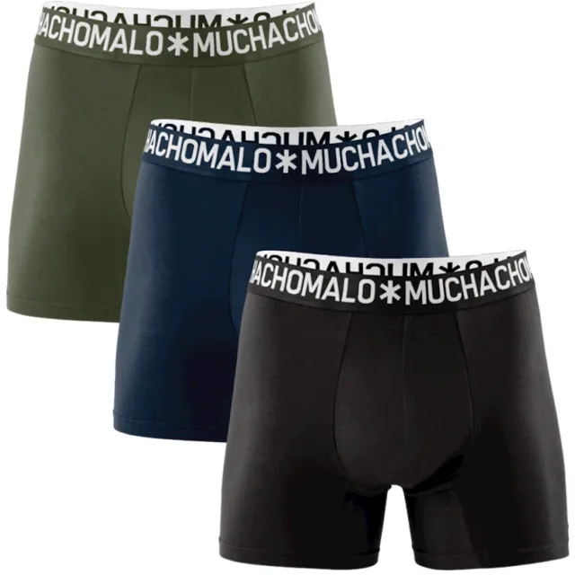 Muchachomalo Heren 3-pack Boxershorts Effen Licht Katoen Veelkleurig