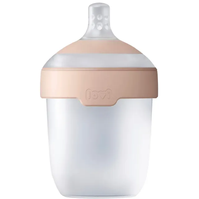 Difrax LOVI Mammafeel babyfles 150 ml pink nude