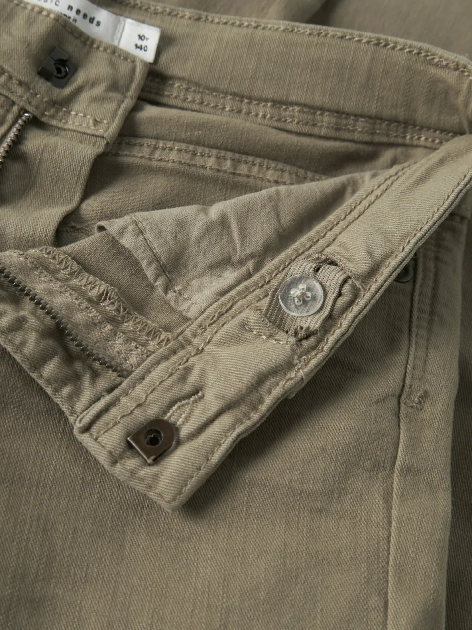 NAME IT NKMTHEO slim fit broek olijfgroen, foto 6