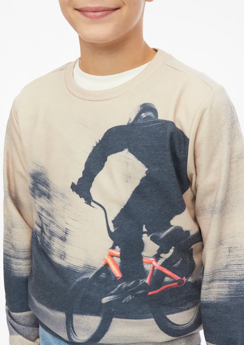 s.Oliver sweater met print - beige, foto 4