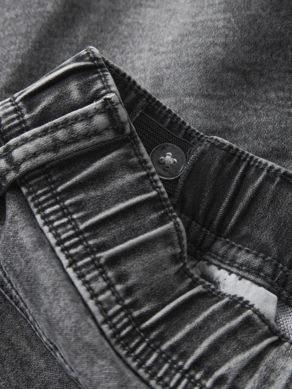 NAME IT regular denim jeansshort grijs, foto 6