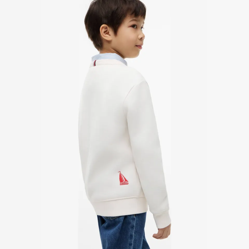 Tommy Hilfiger sweater met logo - wit, foto 4