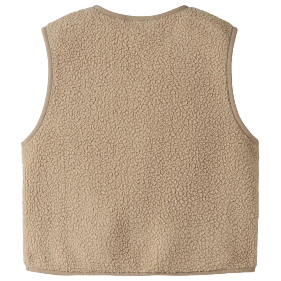 NAME IT Owe Slim teddy gilet beige, foto 3