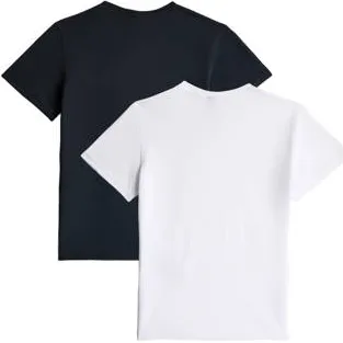 G-Star T-shirts met logo donkerblauw/wit set van 2, foto 4