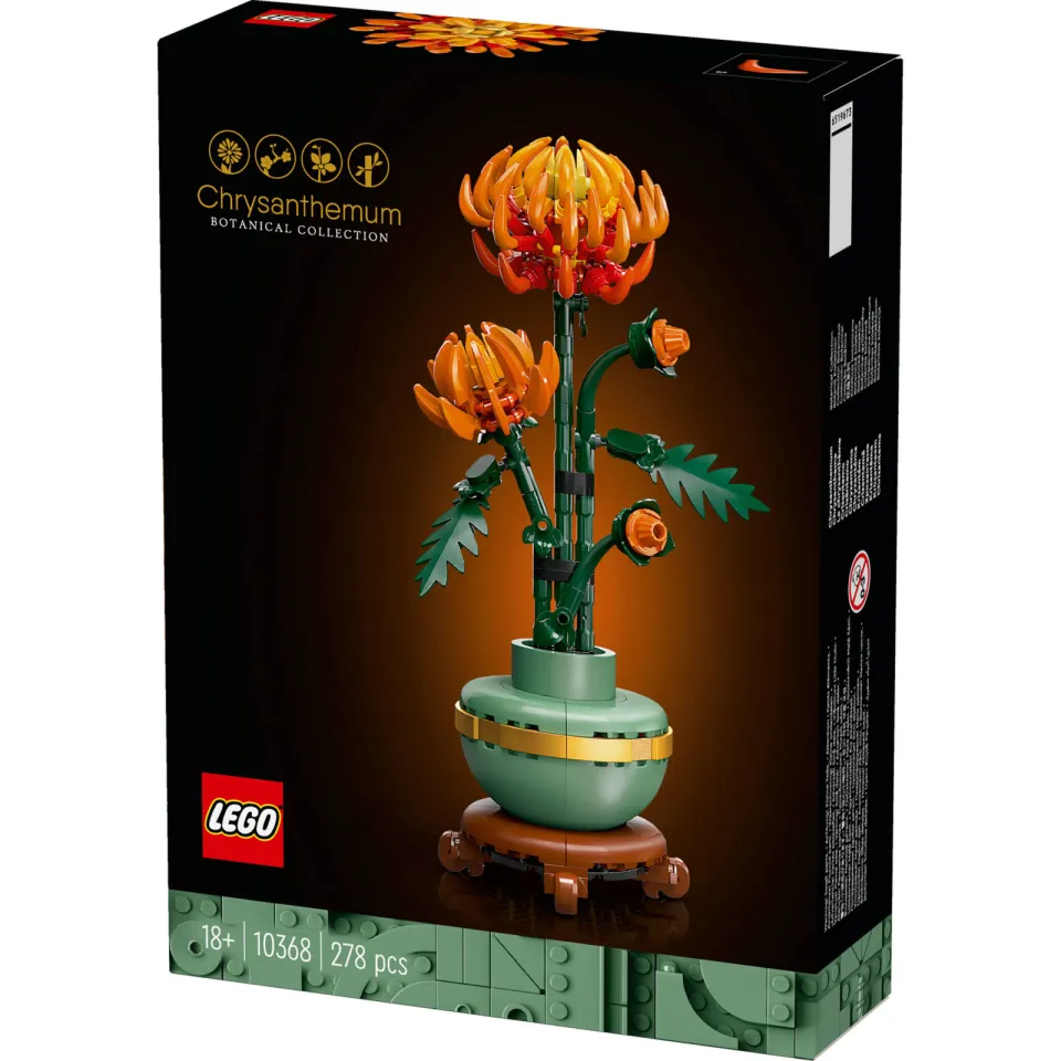 Lego Botanical Collection Chrysant Bouwpakket voor Volwassenen 10368 chrysant decoratieve bloemenbouwset 10368, foto 4
