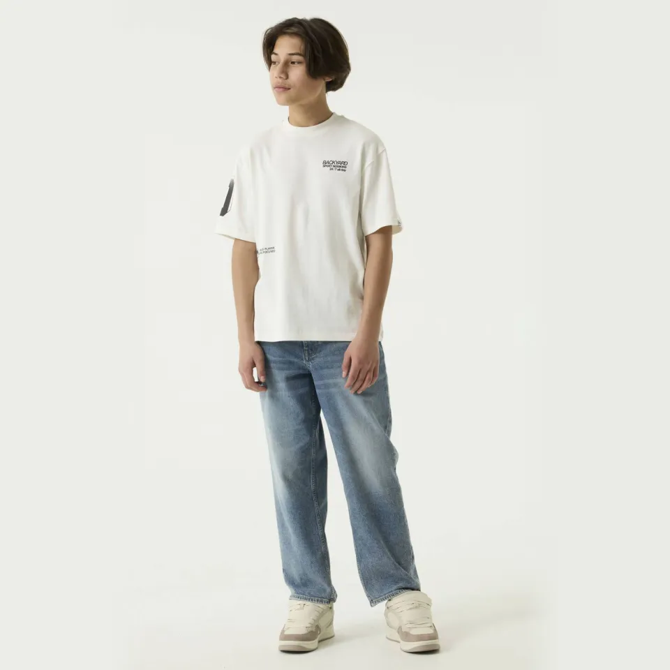 Garcia oversized T-shirt ecru, foto 4