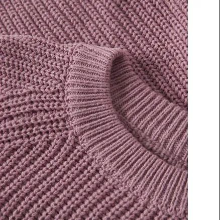 NAME IT MINI oversized gebreide trui - lila, foto 4