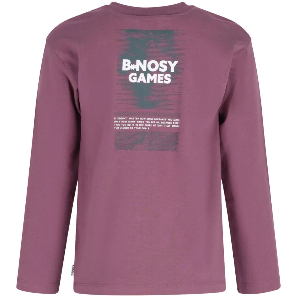 B.Nosy longsleeve met backprint paars, foto 3