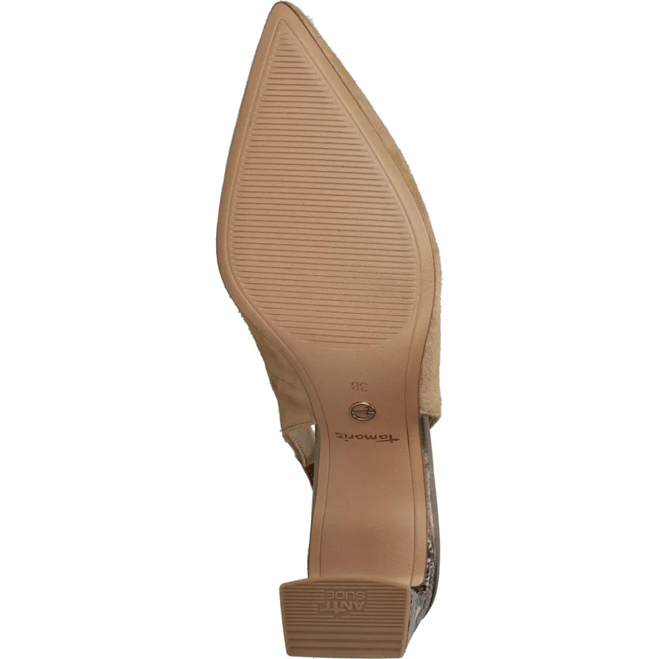 Tamaris slingback pump beige, foto 6
