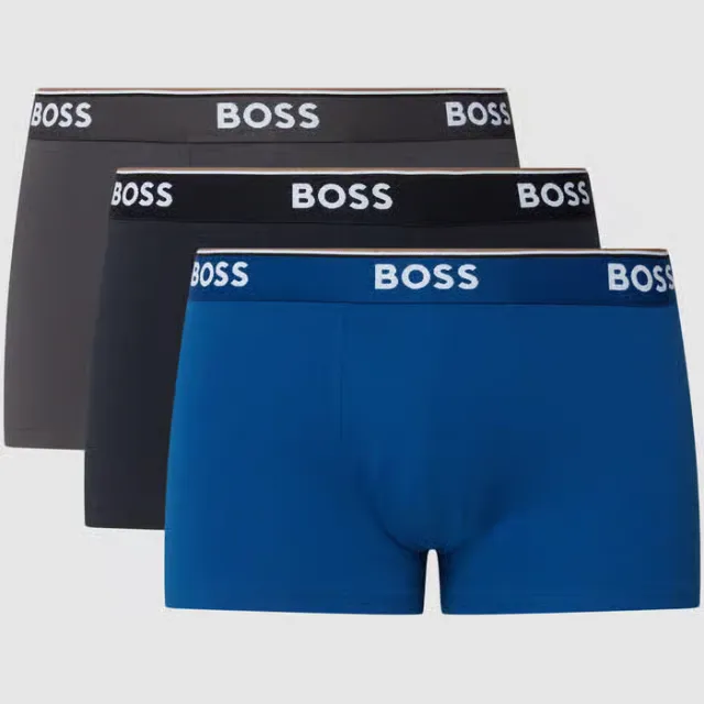 Boss Trunk 3P Power boxershorts koningsblauw blauw/grijs/donkerblauw, foto 2
