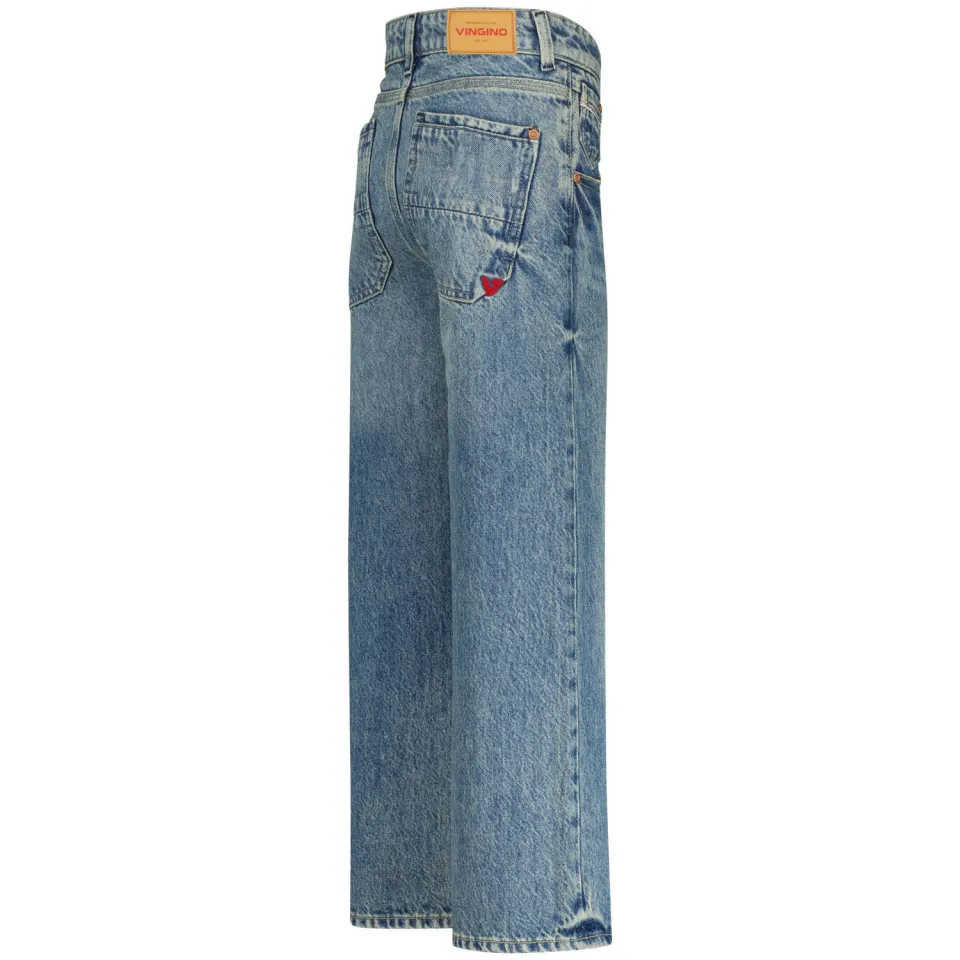 Vingino baggy jeans medium blue denim, foto 3