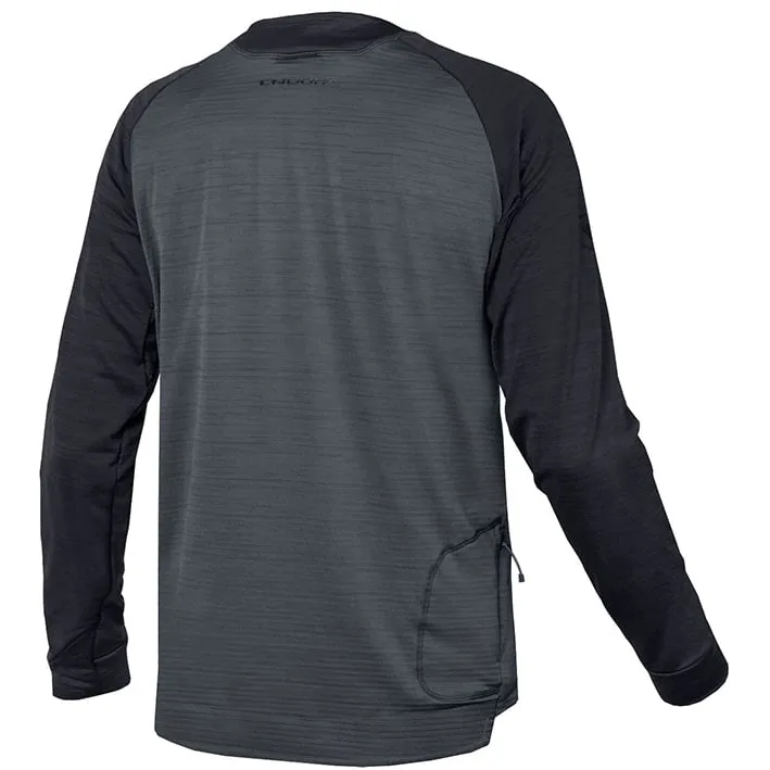 Endura Singletrack Fleece fietsshirt grijs, foto 2